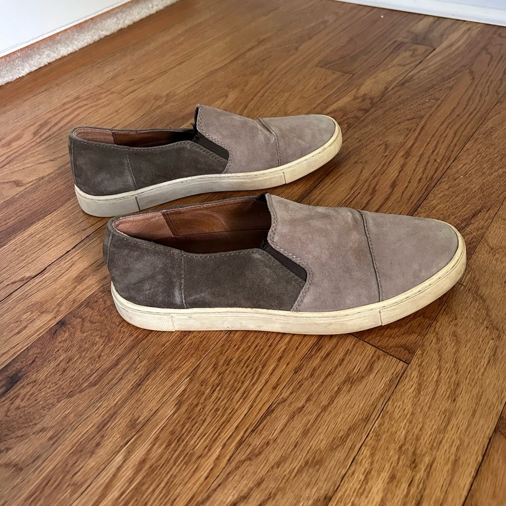 Frye Gemma cap slide sneaker in suede